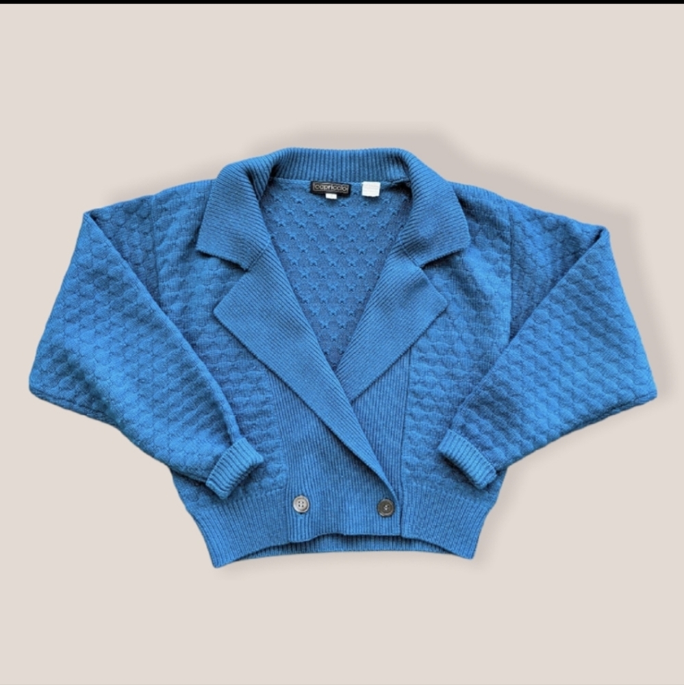Vintage lambswool/cashmere wrap cardigan